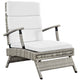Envisage Chaise Outdoor Patio Wicker Rattan Lounge Chair by Modway| Light Gray White