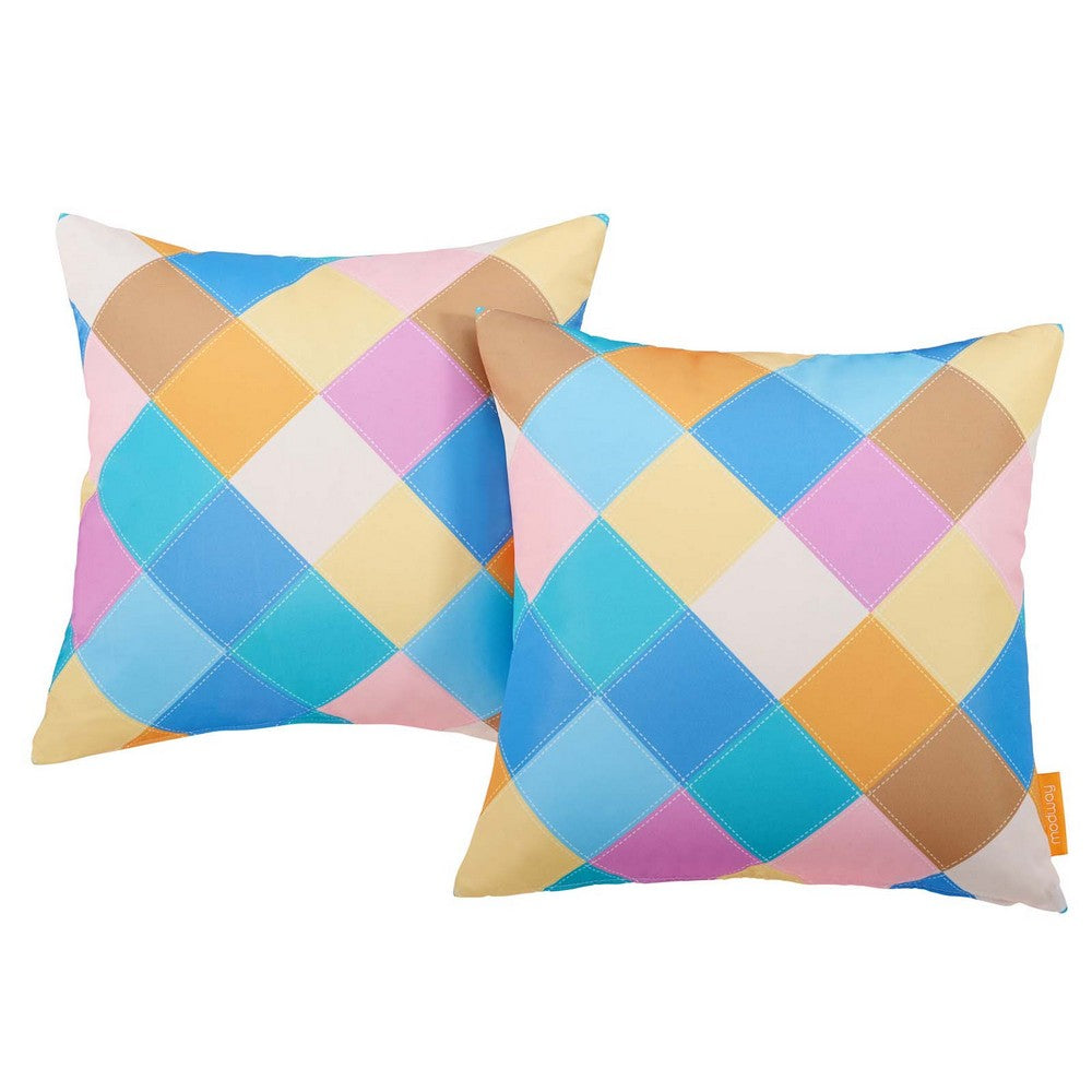 Modway 2 Piece Outdoor Patio Pillow Set by Modway| Diamond