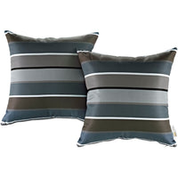 Modway 2 Piece Outdoor Patio Pillow Set by Modway| Stripe