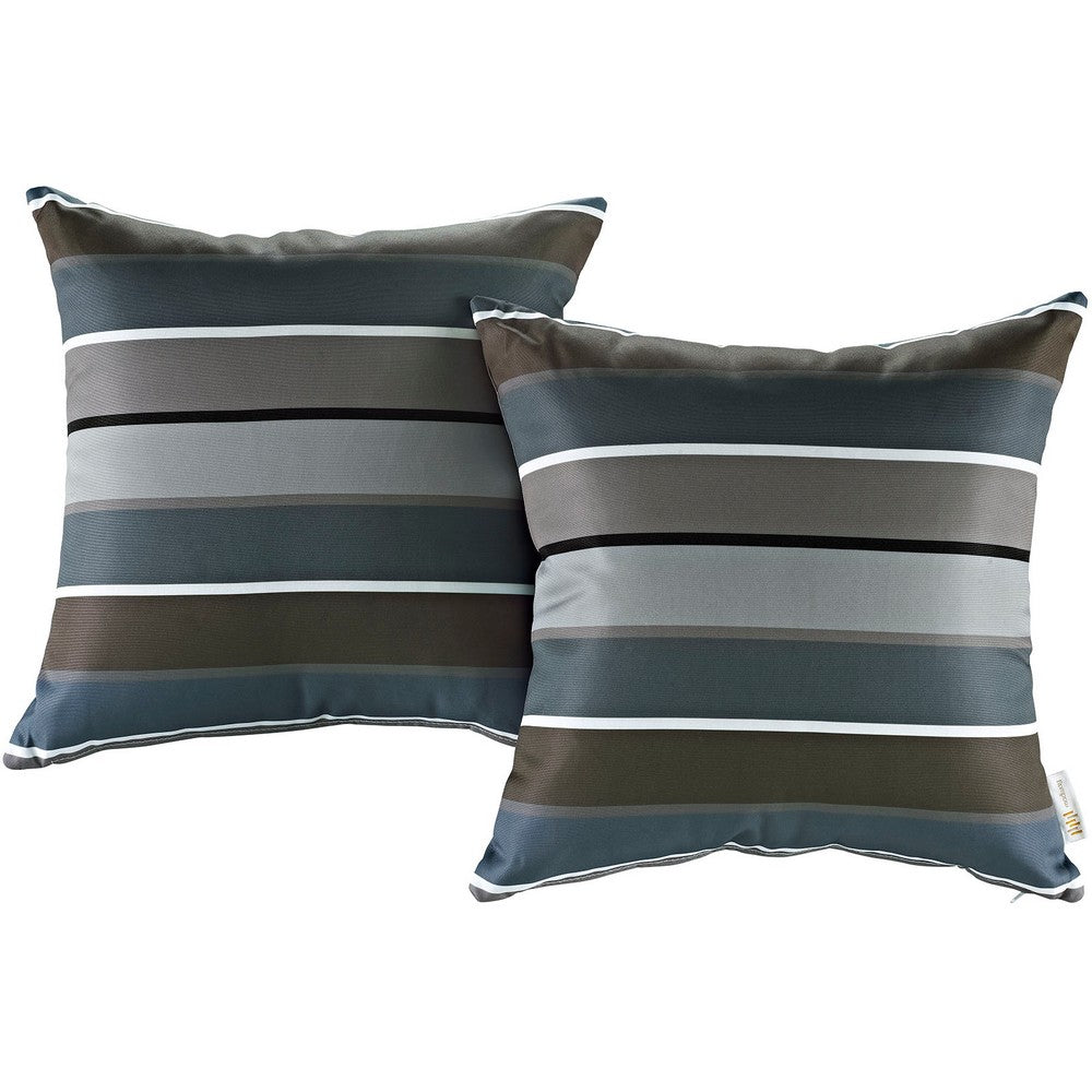 Stripe Modway Two Piece Outdoor Patio Pillow Set - No Shipping Charges