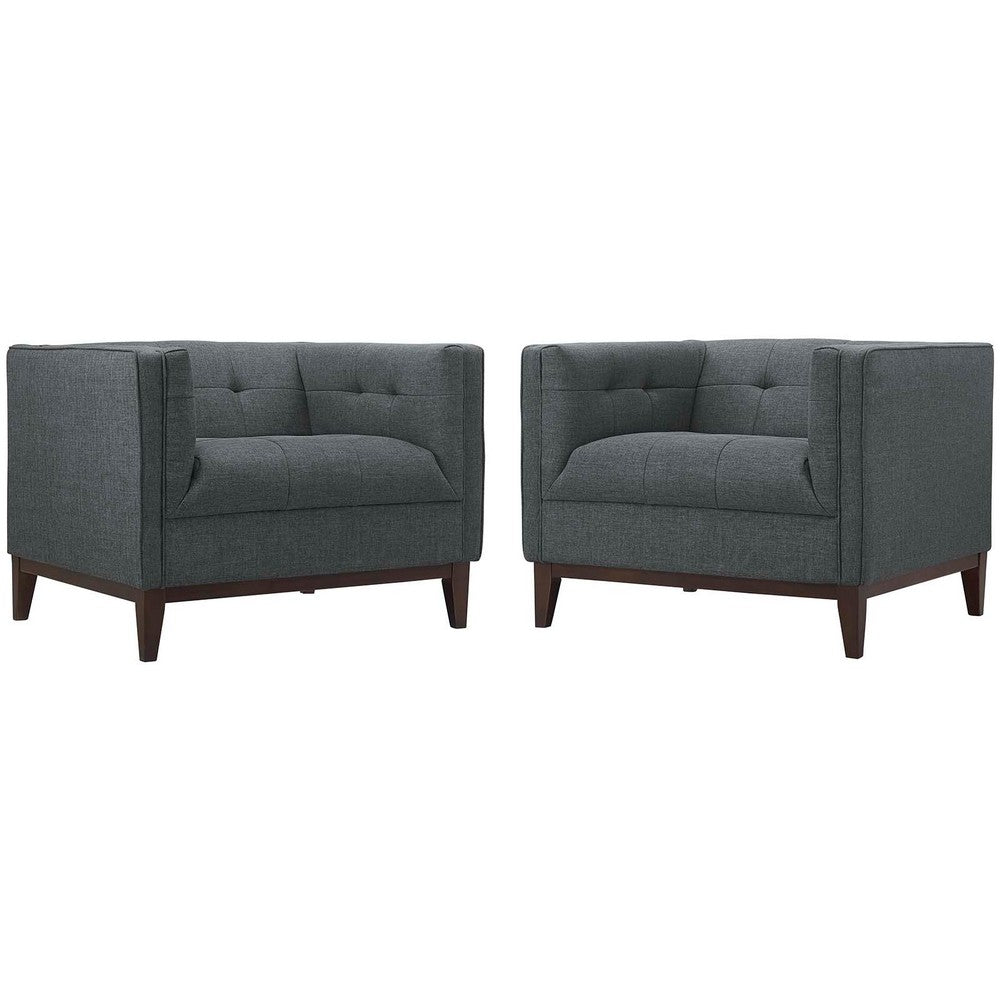 Serve Armchairs Set of 2, Gray  - No Shipping Charges