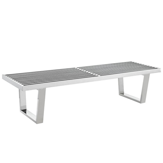 Sauna 5' Stainless Steel Bench  - No Shipping Charges
