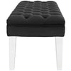 Valet Velvet Bench, Black - No Shipping Charges