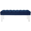 Valet Performance Velvet Bench by Modway| Navy
