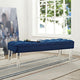 Valet Performance Velvet Bench by Modway| Navy