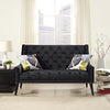 Modway Peruse Velvet Loveseat in Black MDY-EEI-2462-BLK