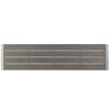 Modway Shore Aluminum Outdoor Patio 3-Piece Dining Set with 71’’ Rectangle Dining Table and Two 67’’ Benches in Silver Gray