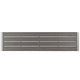 Modway Shore Aluminum Outdoor Patio 3-Piece Dining Set with 71’’ Rectangle Dining Table and Two 67’’ Benches in Silver Gray