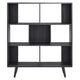 Modway EEI-2529-CHA Transmit 7 Shelf Wood Grain Bookcase Charcoal MDY-EEI-2529-CHA