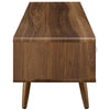 Transmit 55" TV Stand by Modway| Walnut White