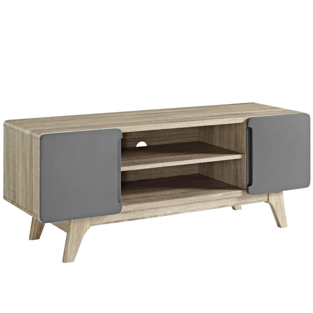 Tread 47" TV Stand by Modway| Natural Gray