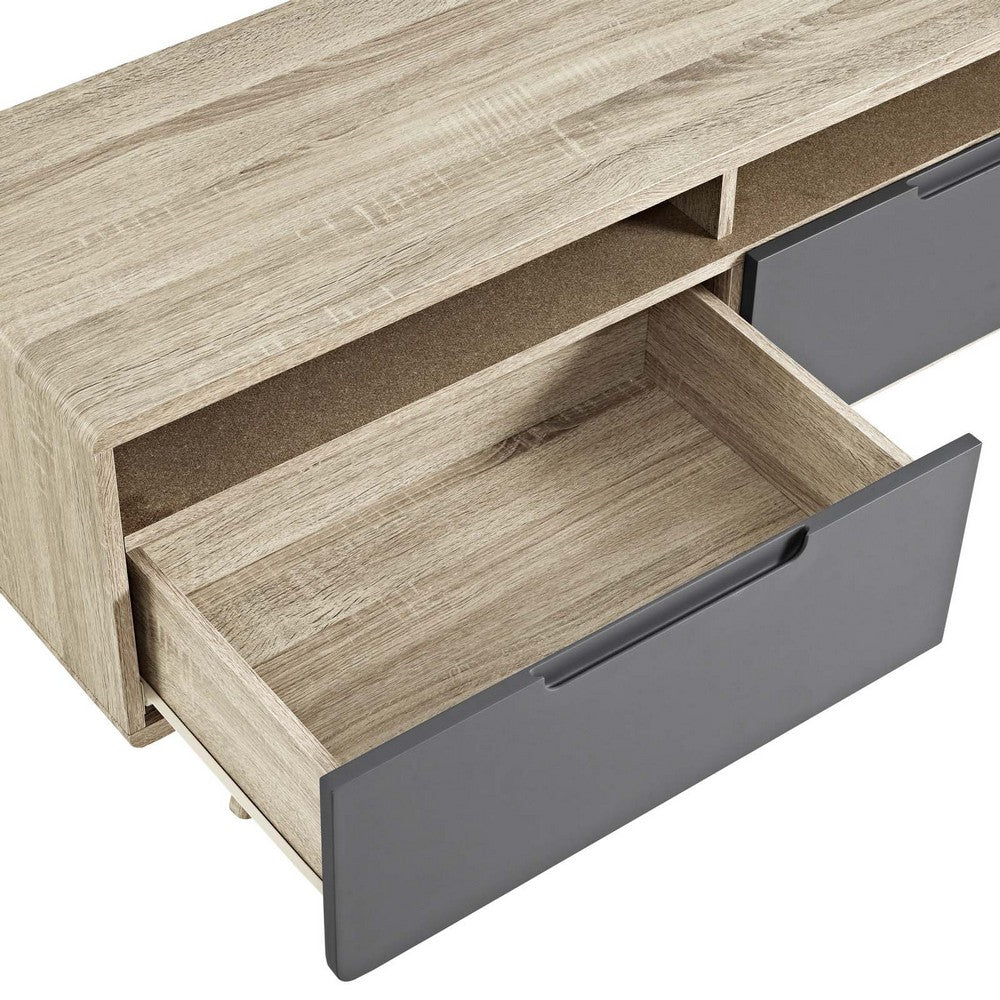 Origin 47" TV Stand by Modway| Natural Gray