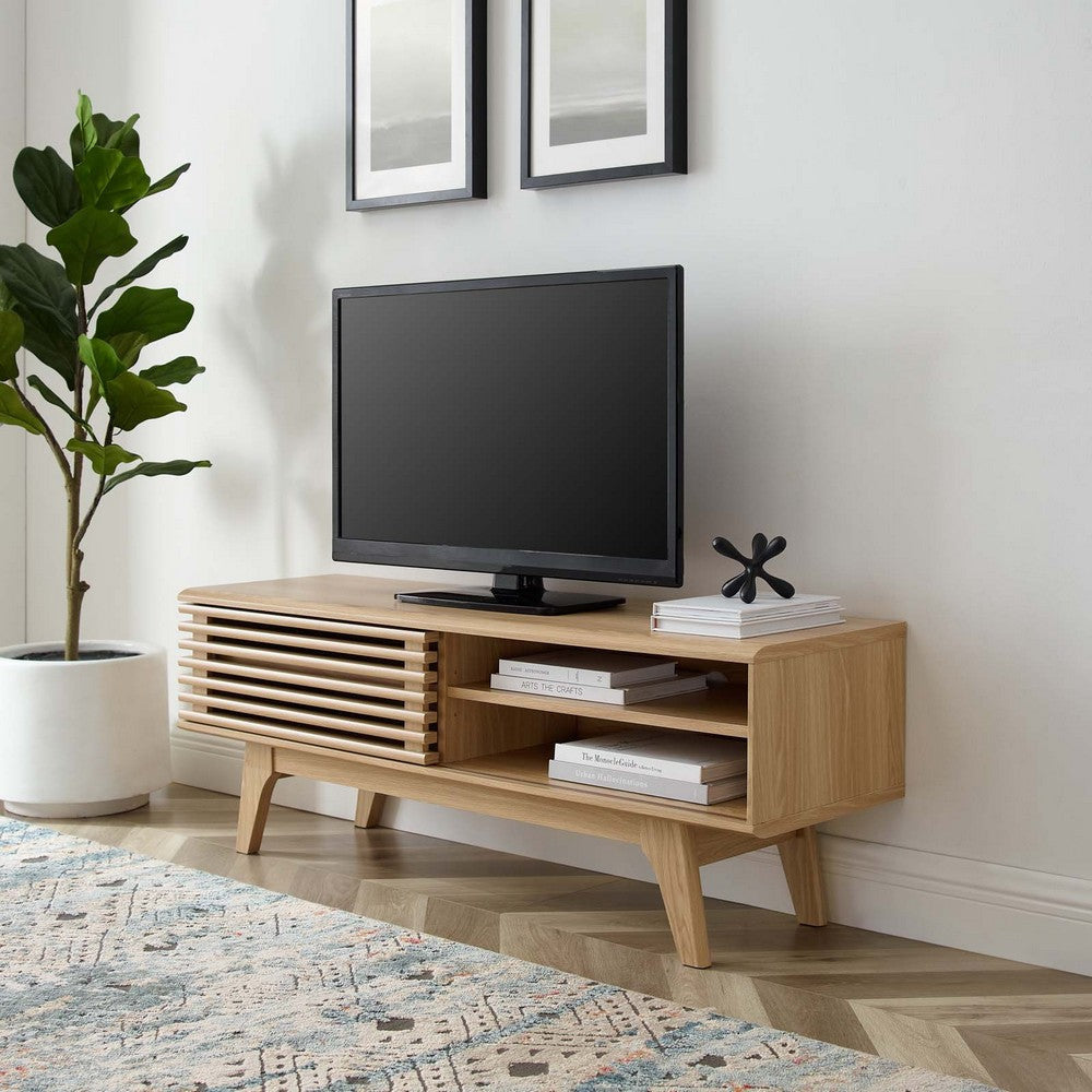 Render 48” TV Stand - No Shipping Charges MDY-EEI-2539-OAK