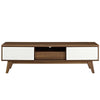 Envision 59" TV Stand by Modway| Walnut White