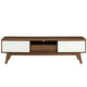 Envision 59" TV Stand by Modway| Walnut White