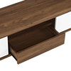 Envision 59" TV Stand by Modway| Walnut White