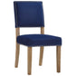 Oblige Wood Dining Chair, Navy - No Shipping Charges