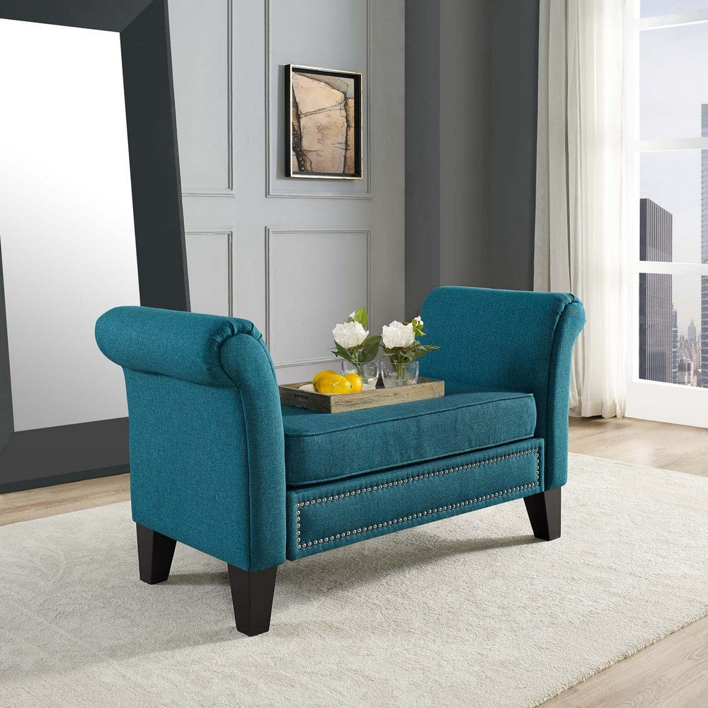 Rendezvous Bench by Modway| Teal