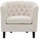 Prospect Upholstered Armchair Beige - No Shipping Charges MDY-EEI-2551-BEI