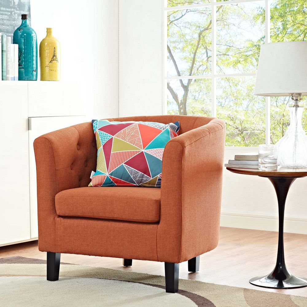 Prospect Upholstered Armchair, Orange  - No Shipping Charges