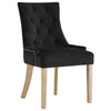 Pose Upholstered Fabric Dining Chair In Black - No Shipping Charges