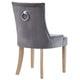 Pose Performance Velvet Dining Chair by Modway| Gray