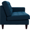 Empress Right-Facing Upholstered Fabric Loveseat by Modway| Azure