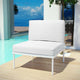 Harmony Armless Outdoor Patio Aluminum Chair by Modway| White White