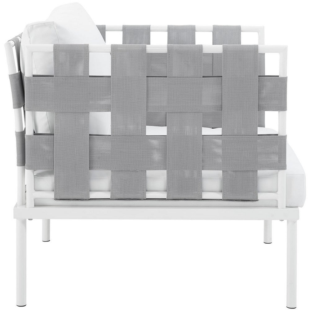 Harmony Outdoor Patio Aluminum Armchair by Modway| White White
