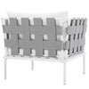 Harmony Outdoor Patio Aluminum Armchair by Modway| White White