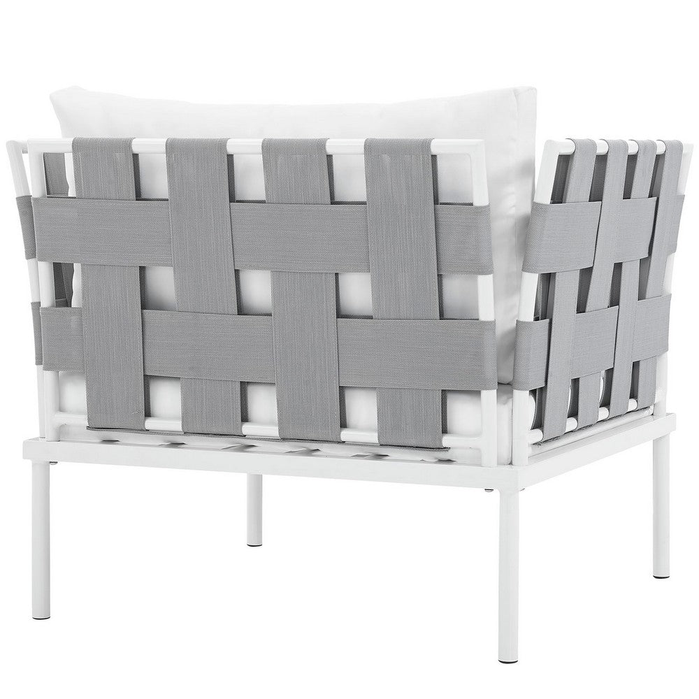 Harmony Outdoor Patio Aluminum Armchair by Modway| White White