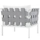 Harmony Outdoor Patio Aluminum Armchair by Modway| White White