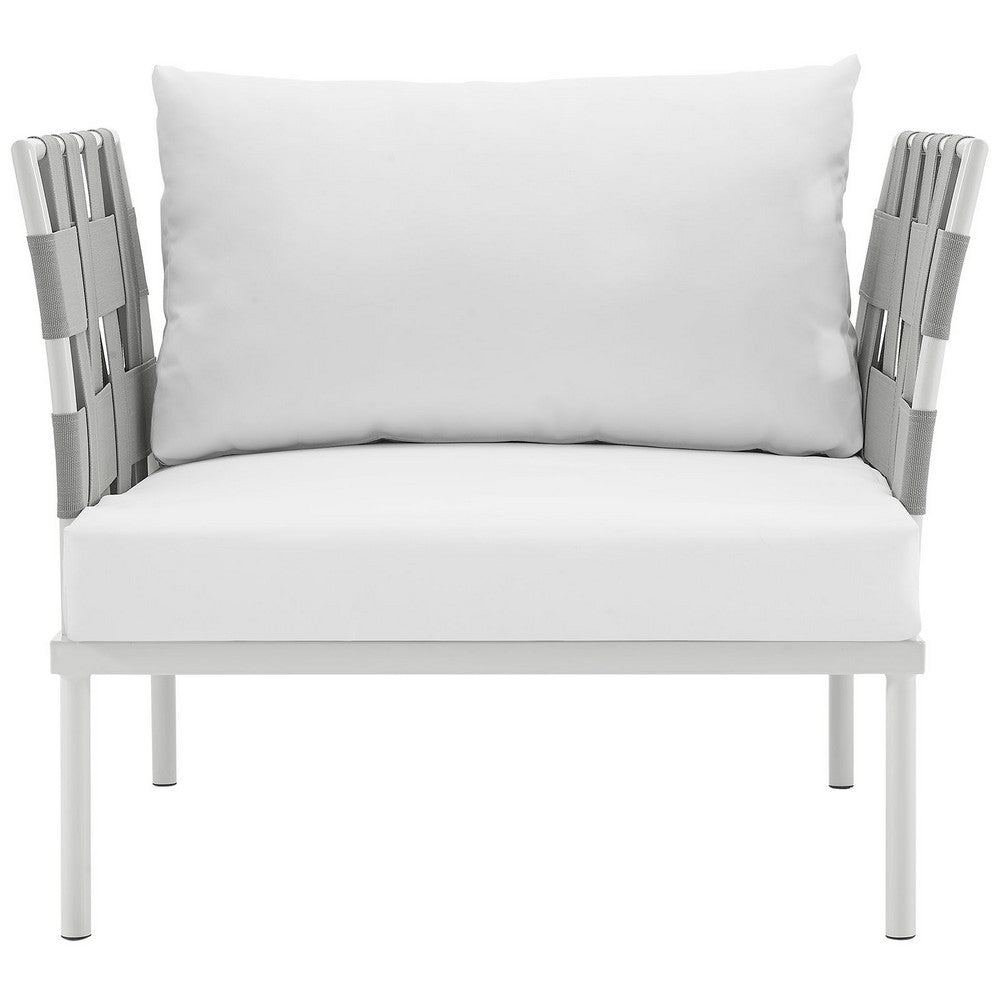 Harmony Outdoor Patio Aluminum Armchair by Modway| White White