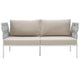 Harmony Outdoor Patio Aluminum Loveseat by Modway| White Beige