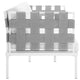 Harmony Outdoor Patio Aluminum Loveseat by Modway| White White