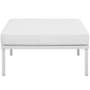 Harmony Outdoor Patio Aluminum Ottoman by Modway| White White