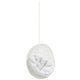 Modway EEI-2654-WHI-WHI Hide Wicker Outdoor Patio Egg Set with Hanging Steel Chain, Swing Chair Without Stand, White