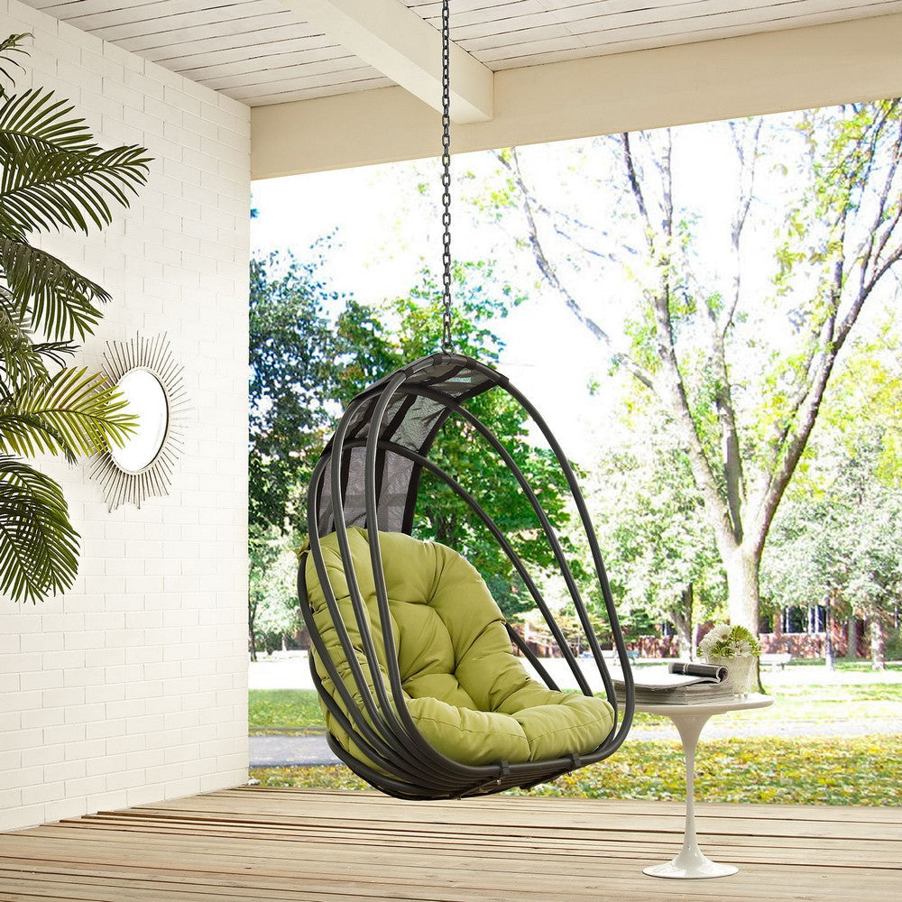 Whisk Outdoor Patio Swing Chair Without Stand, Peridot - No Shipping Charges