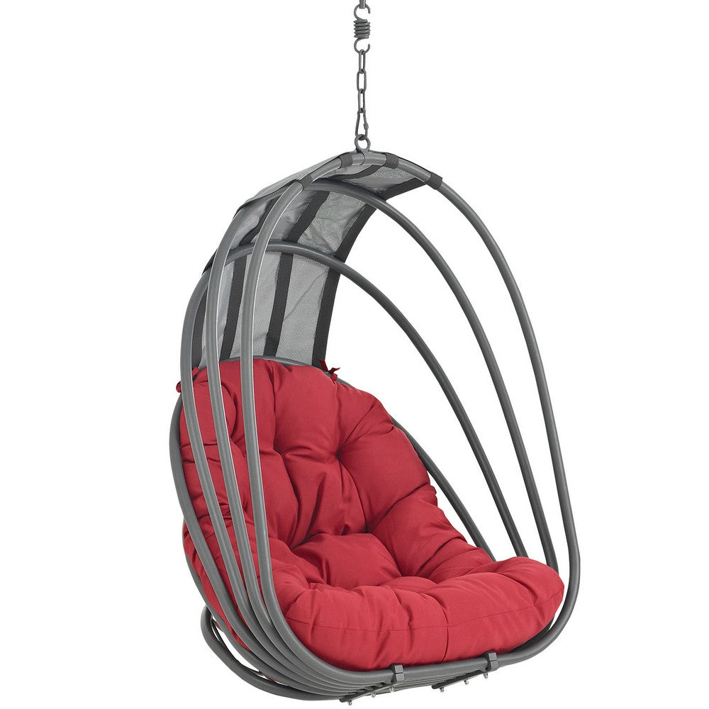 Whisk Outdoor Patio Swing Chair Without Stand by Modway| Red