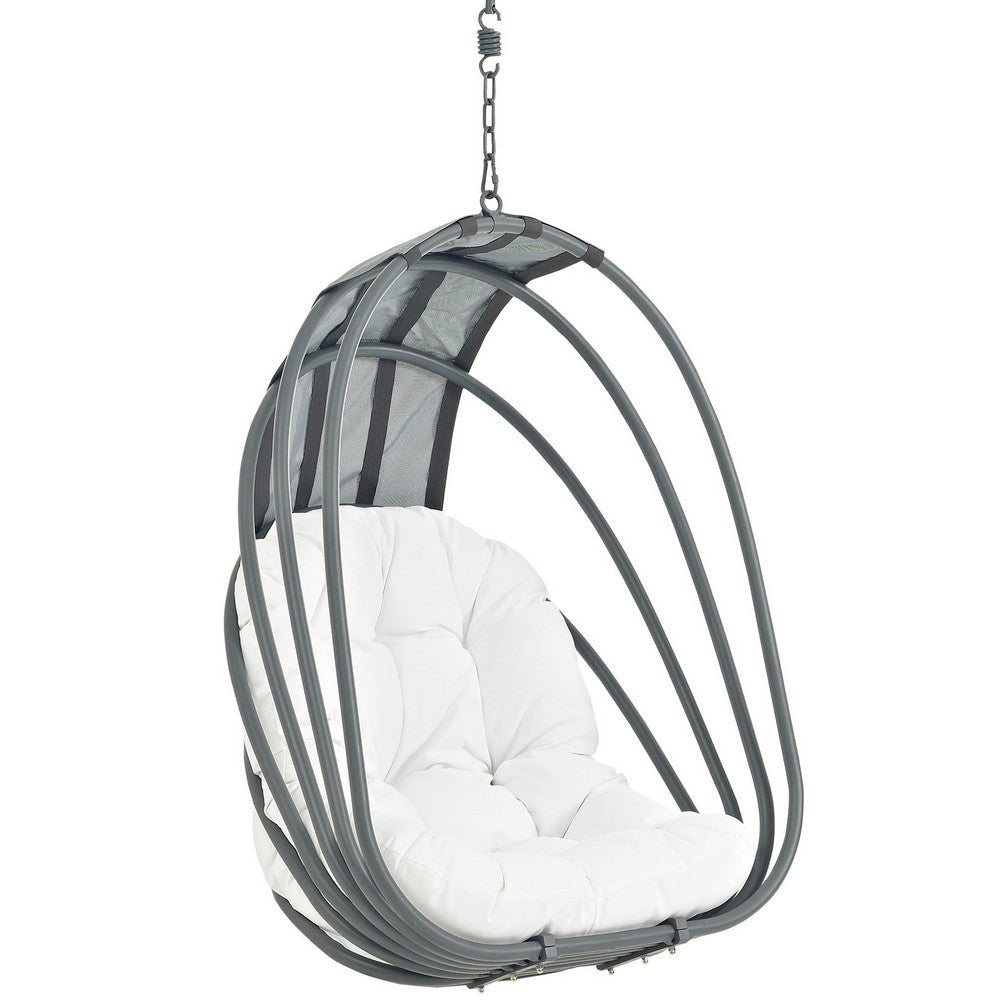 Whisk Outdoor Patio Swing Chair Without Stand, White - No Shipping Charges
