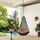 Abate Outdoor Patio Swing Chair Without Stand, Black Mocha - No Shipping Charges