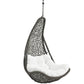 Abate Outdoor Patio Swing Chair Without Stand, Gray White - No Shipping Charges