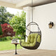 Modway EEI-2659-PER-SET Arbor Wicker Outdoor Patio Set with Hanging Steel Chain Swing Chair Without Stand Peridot MDY-EEI-2659-PER-SET
