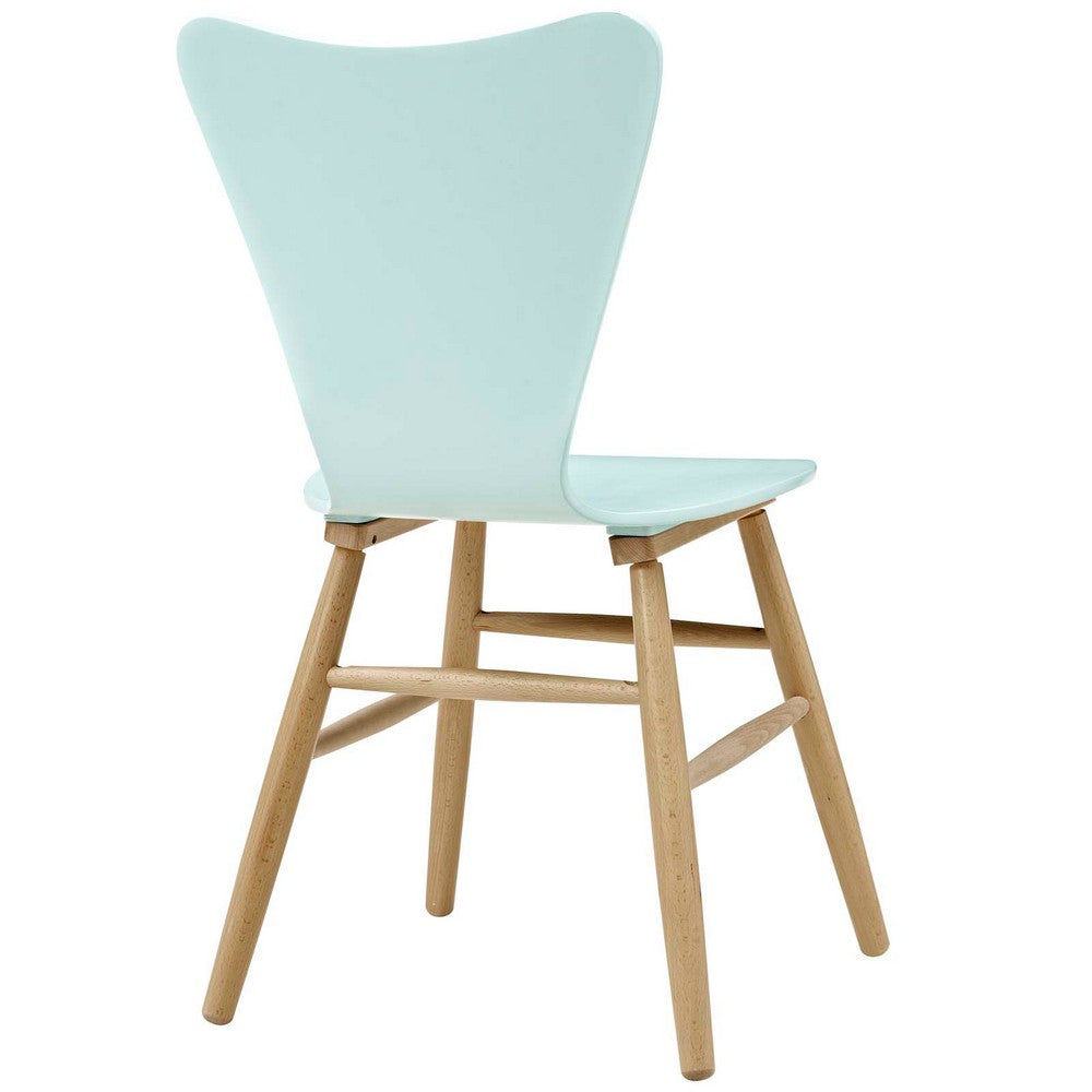 Cascade Wood Dining Chair by Modway| Light Blue