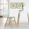 Cascade Wood Dining Chair by Modway| Light Blue