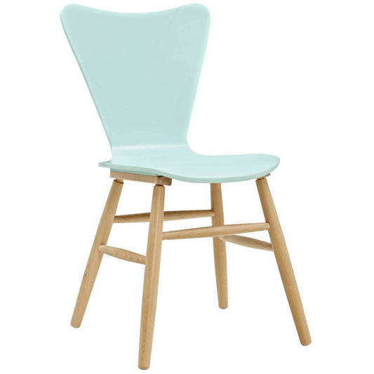 Cascade Wood Dining Chair by Modway| Light Blue