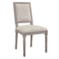 Modway Court Vintage French Upholstered Fabric Dining Side Chair  - No Shipping Charges
