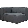 Mingle Fabric Left-Facing Sofa by Modway| Gray