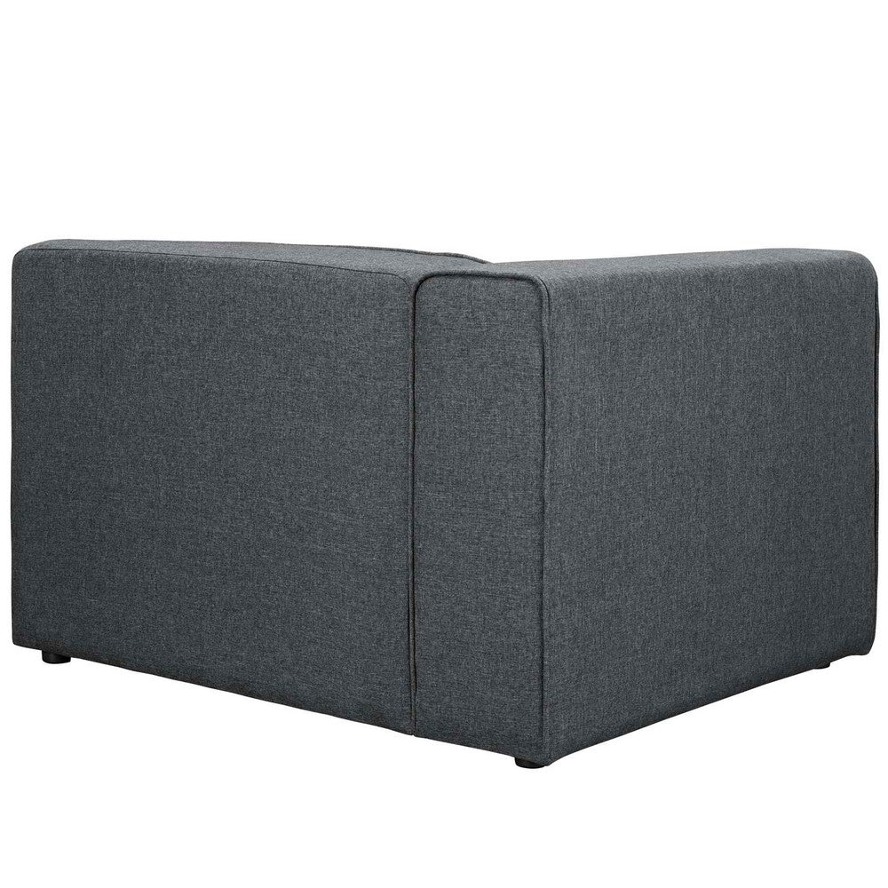 Mingle Fabric Left-Facing Sofa by Modway| Gray