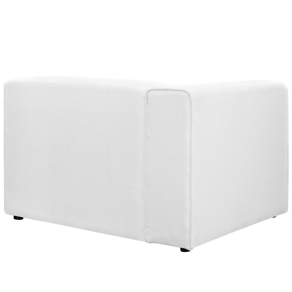 Mingle Fabric Left-Facing Sofa by Modway| White